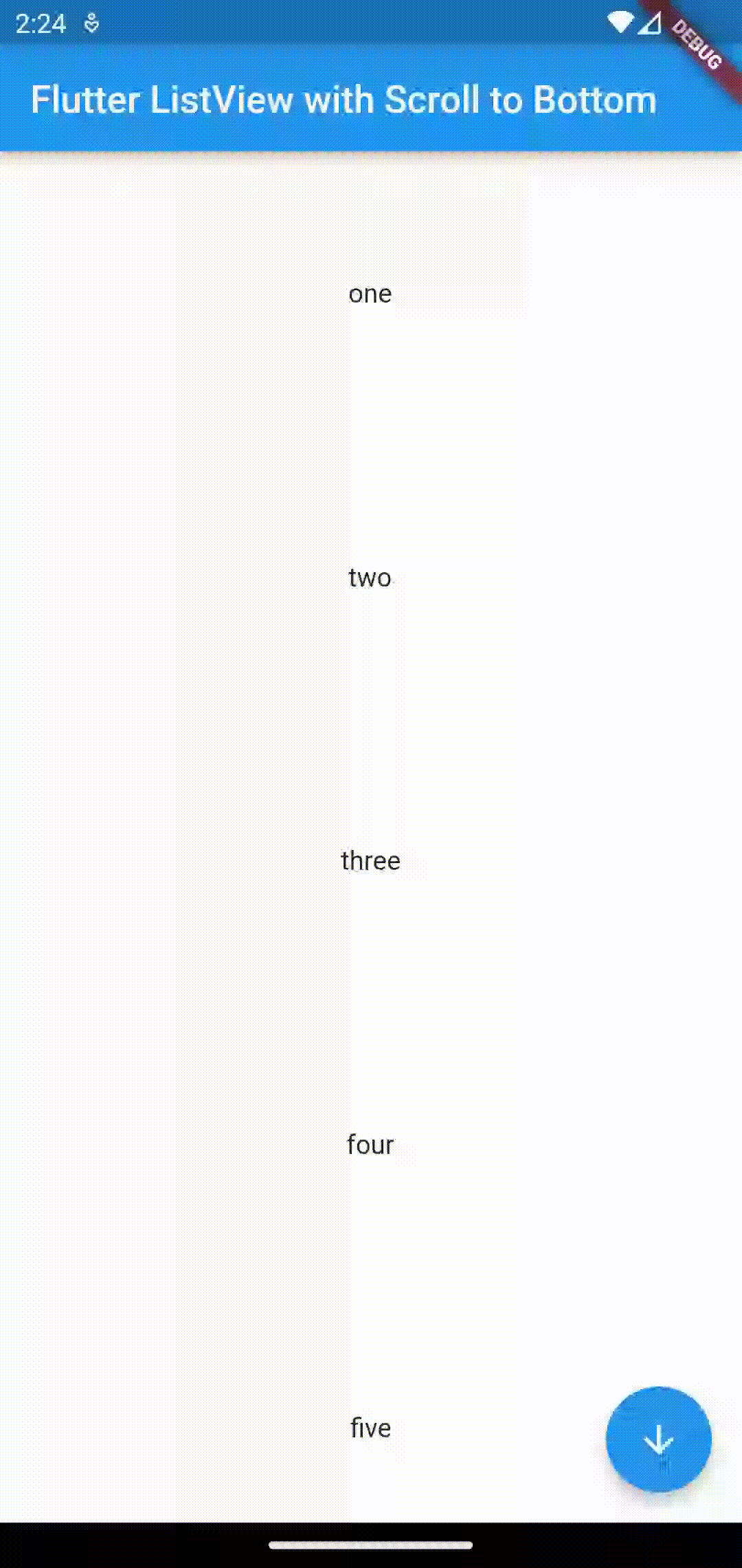 how-to-add-listview-with-scroll-to-bottom-button-in-flutter